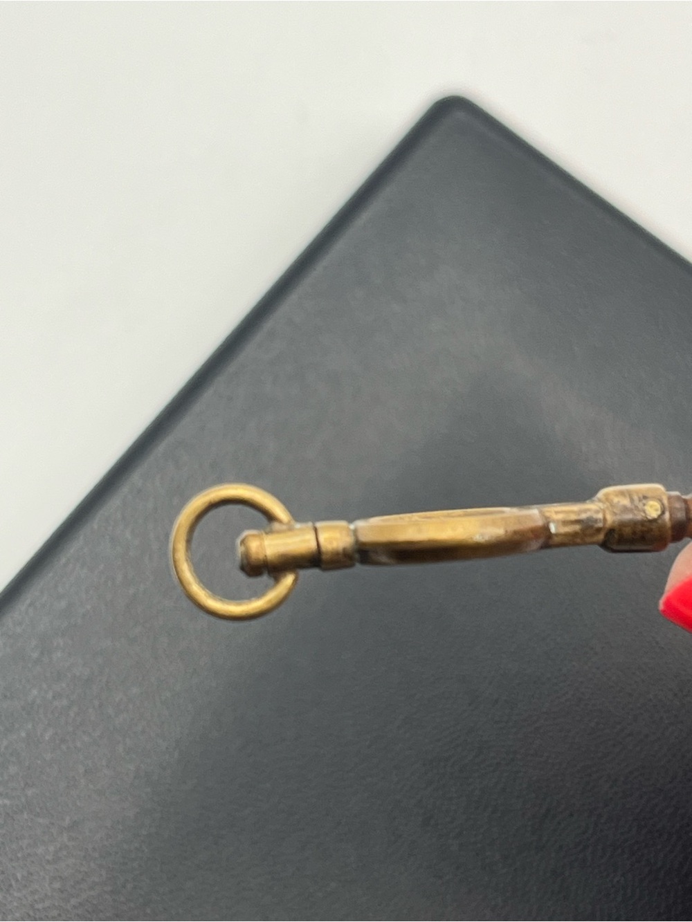 Victorian gold & silver tone size 6 vintage pocket watch winding key antique - Picture 8 of 14